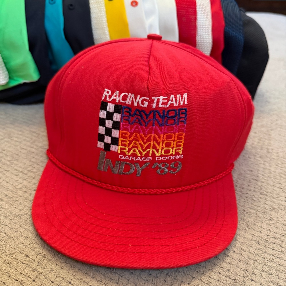 Vintage‎ 1980s Park Avenue Raynor Garage Doors Indy 89 Racing Team Red Hat